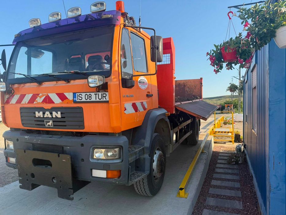MAN LE 18.280 4x4 Basculanta 2004 – 262.500 KM Certificati – Lama Sararita