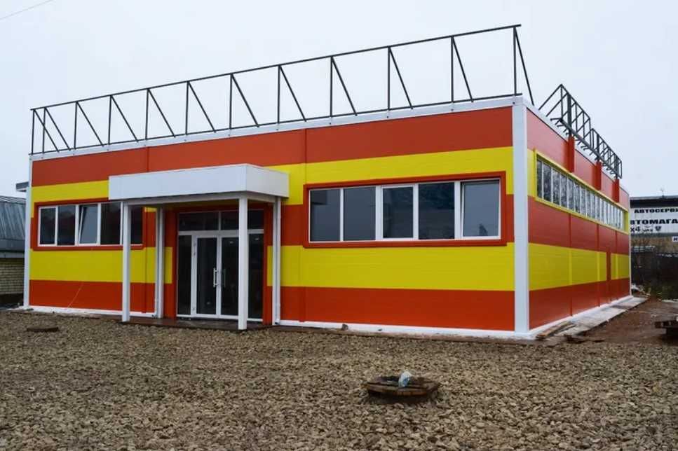 Супер/гипермаркеты, магазины, бутики, павильоны из сэндвич панелей