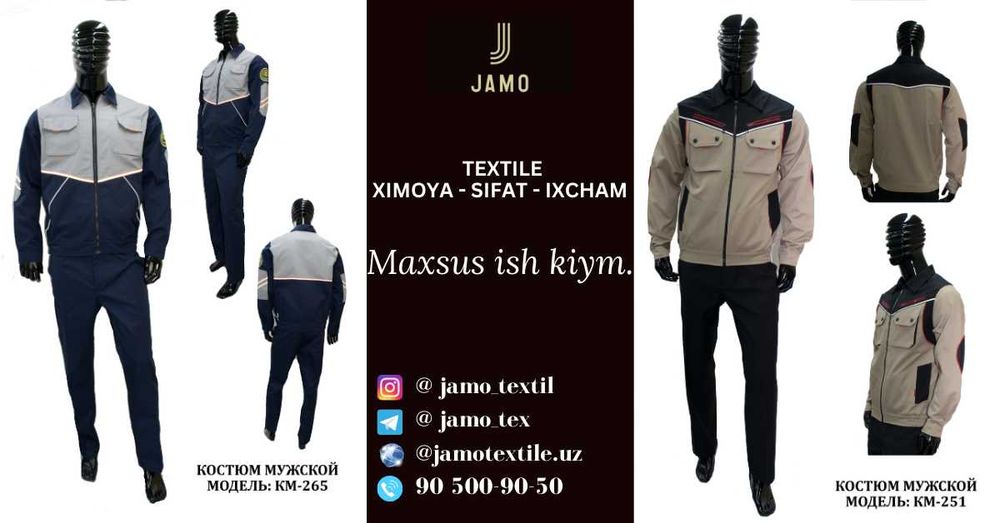 Qurilish va zavodlar uchun ishchi nimchalar