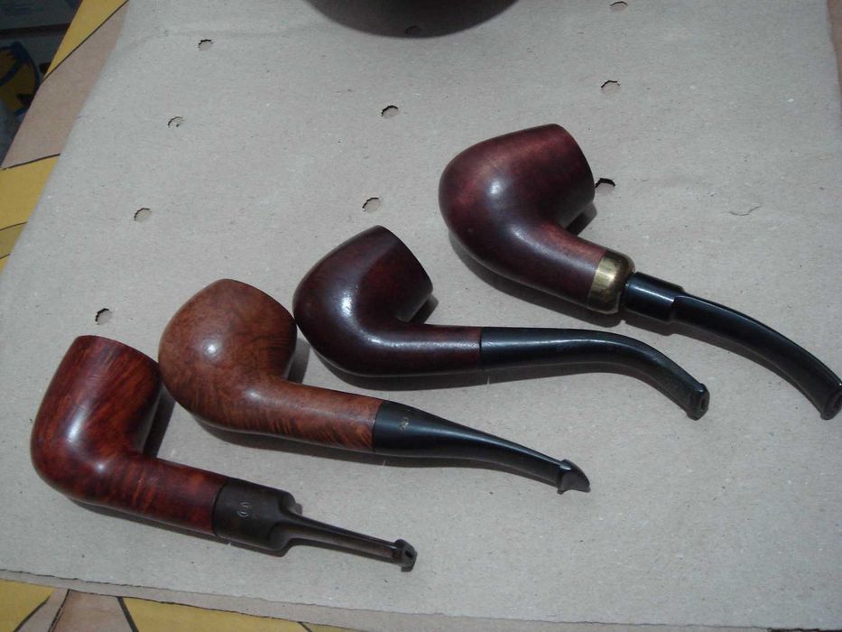 Lot 4 Pipe Vechi Vintage pentru Tutun Big-Ben Mondial Shannon Pipa