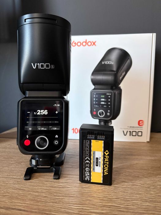 Godox V100 Blit Sony + acumulator rezerva