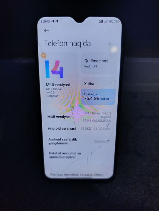 Redmi 9 T telefon