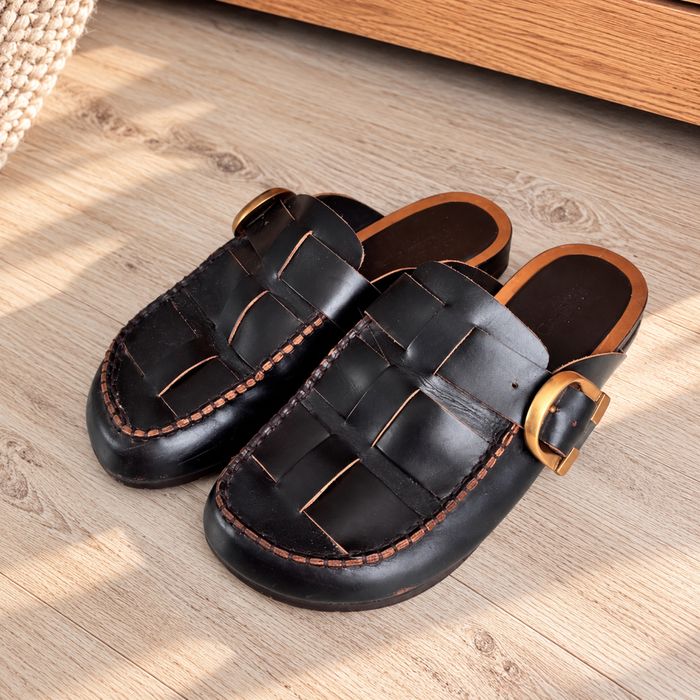 Кожени дамски мулета Massimo Dutti, размер 39