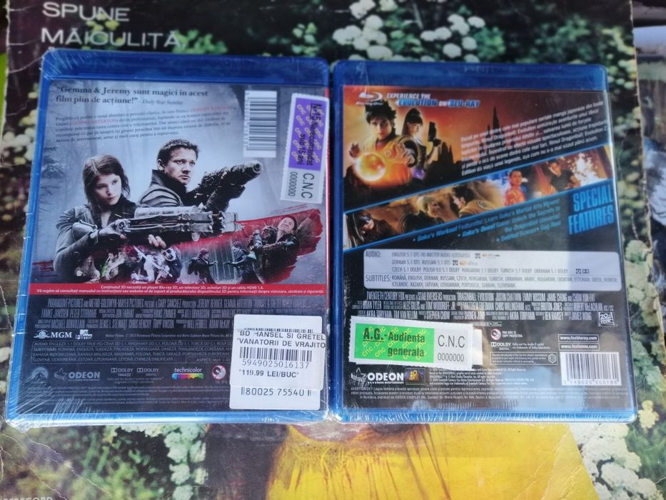 Lot 2 filme Blue Ray Dragon ball Evolution și Hansel și Gretel