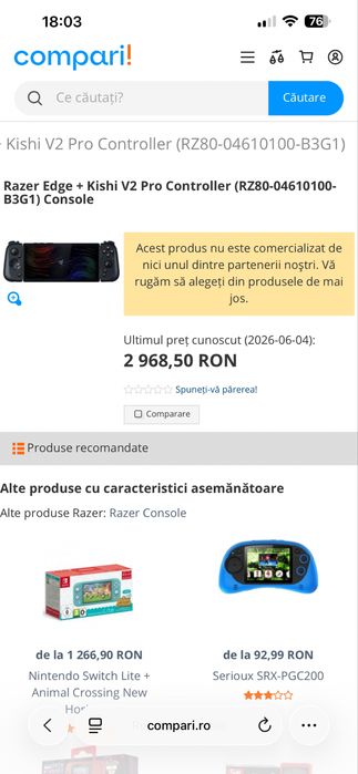 Consola portabila gaming Razer Edge Wifi + Controller Kishi V2 Pro