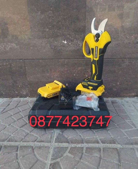Безчеткова лозарска ножица Dewalt 24V