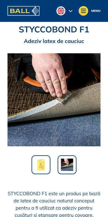 Adeziv mocheta, covoare profesional Styccobond F1