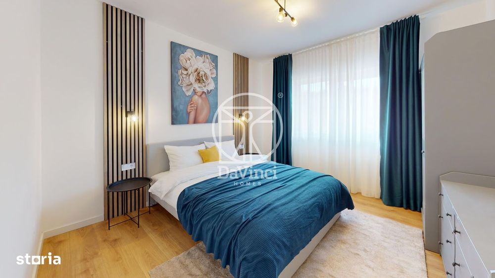 Penthouse 3 camere, intabulat, finisat la cheie, contoare montate