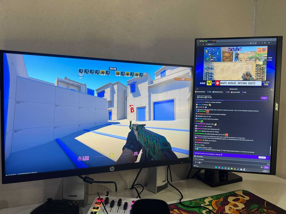 Продам мониторы - HP 27" X27q | Acer Nitro 21.5" QG221QH