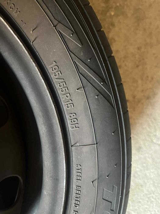 Roti vara 195/55 R15 89H + jante tabla