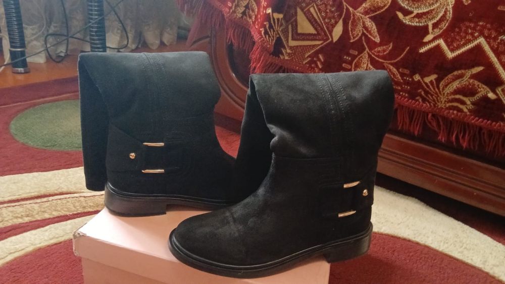 замшевые сапоги 35 размер