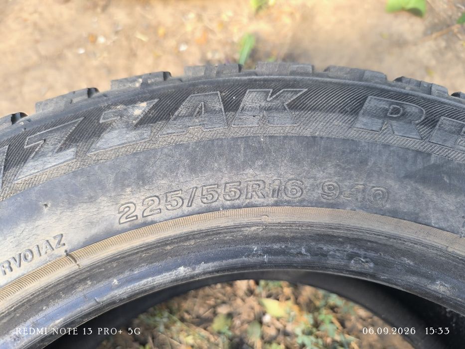 Продам шины 225/55/16