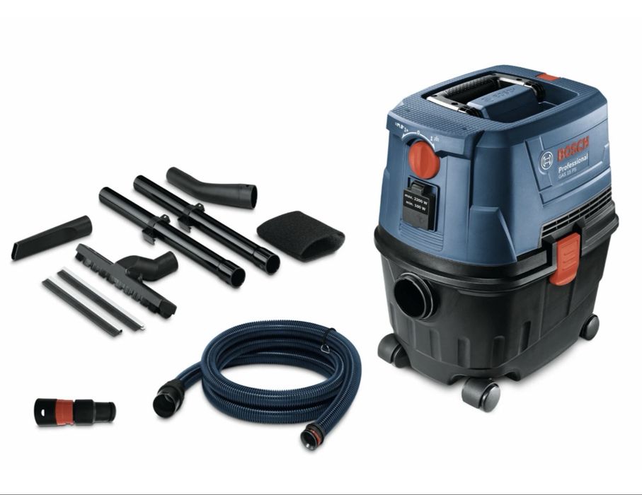Пылесос строительный “ Bosch “ GAS 15 PS + штроборез Total