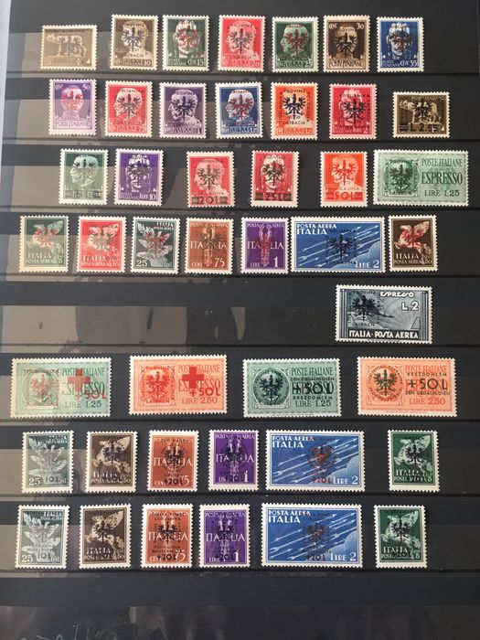 Timbre 1944-1946 Colectie completa “Laibach sub ocupatia germana”