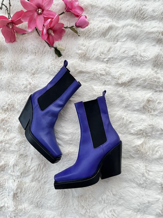 Cozme/ciocate statement din piele naturala marimea 37