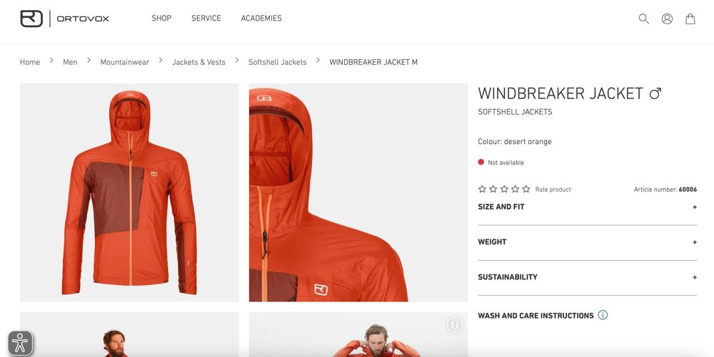 Jacheta Ortovox Windbreaker marimea L