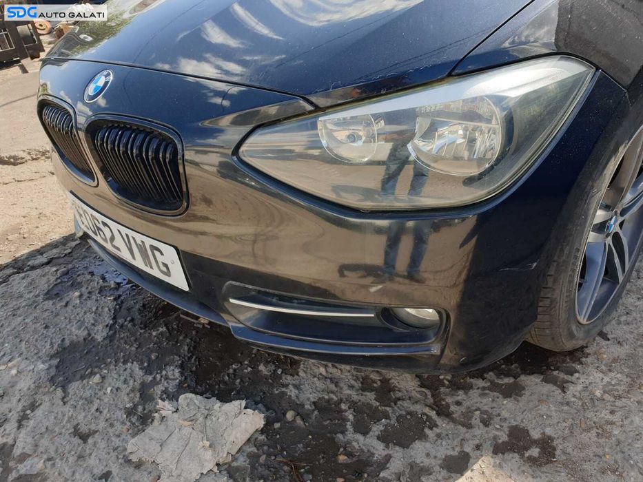 Bara Spoiler Fata Completa cu Grile Proiectoare BMW Seria 1 F20 F21 2011 - 2015 Culoare 475 Black Sapphire Metallic [C7442]