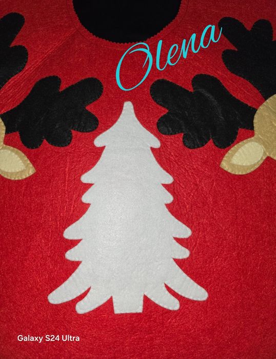 Юбка под Ёлку,ручная работа.