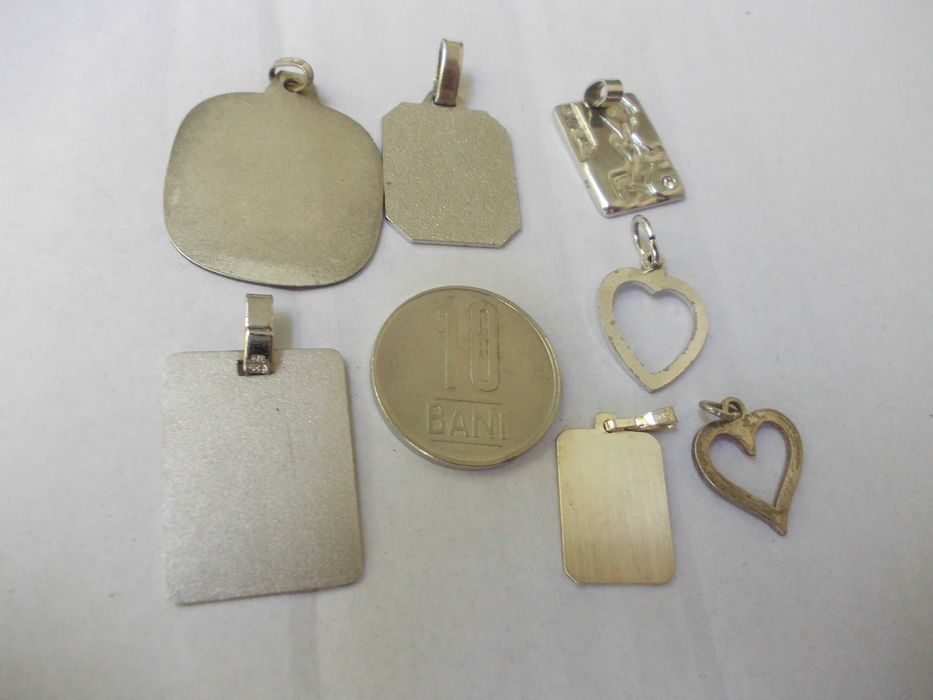 Lot medalioane coliere pandantive vechi din argint zodii