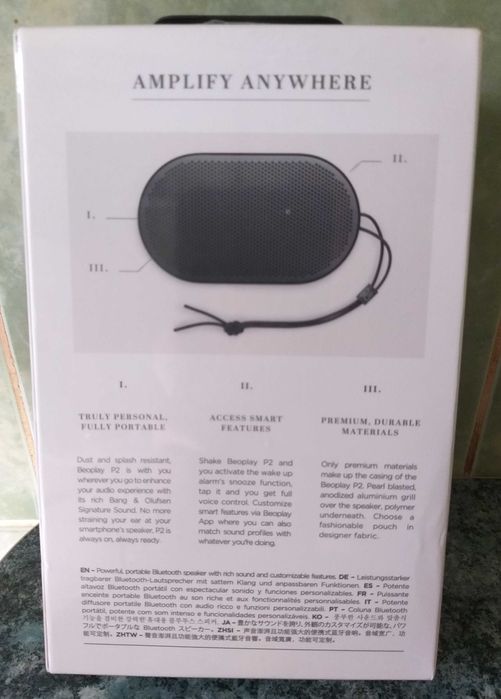 Unic! Boxa portabila wireless / bluetooth Bang & Olufsen Beoplay P2 30W black (noua-sigilata)