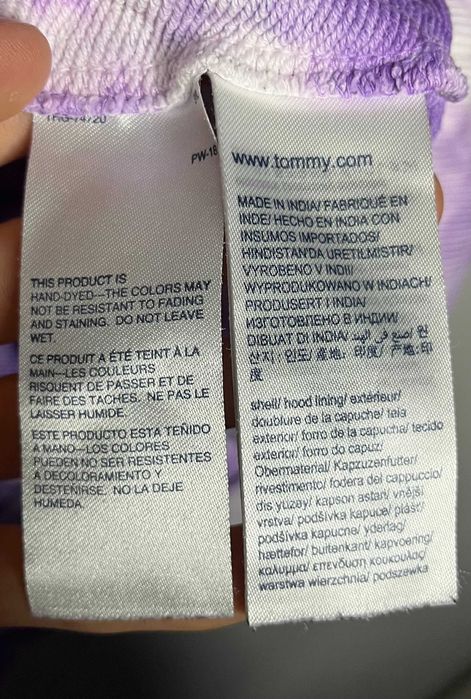 Tommy Jeans Purple Tie-Dye Hoodie Дамско Горнище