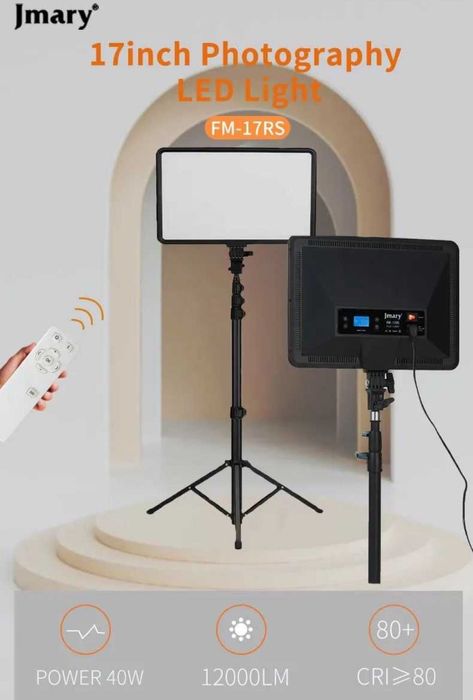 Jmary FM-21R + Штатив + Пульт Кольцевая светодиодная лампа