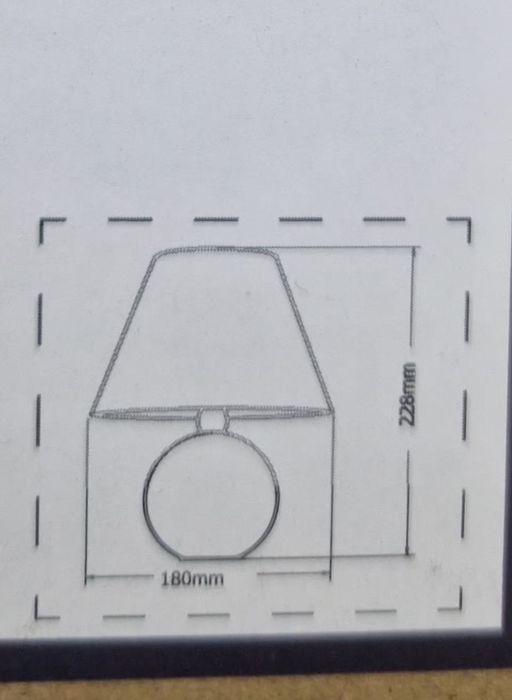 Veioză noptieră ceramică+textil