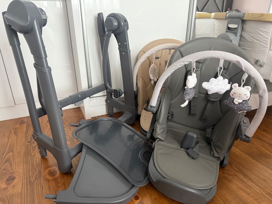 KIKKA BOO Стол за хранене-люлка 3в1 PRIMA BEIGE