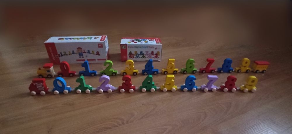 Дървено влакче с цифри,цветна стълба-15лв-24 и др.