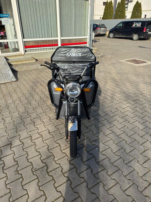 Triciclu Electric cu Bena Fara Permis viteza 25 km Autonomie 50km