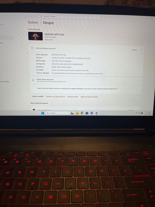 Vând laptop de gaming MSI