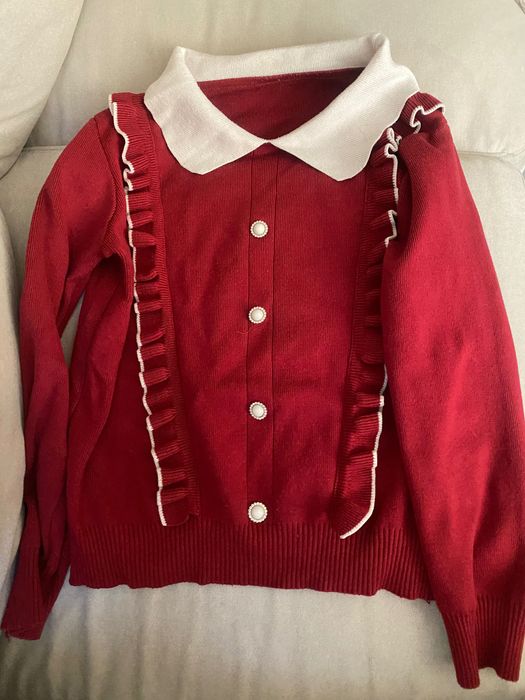 Блузка винтидж с яка и копчета