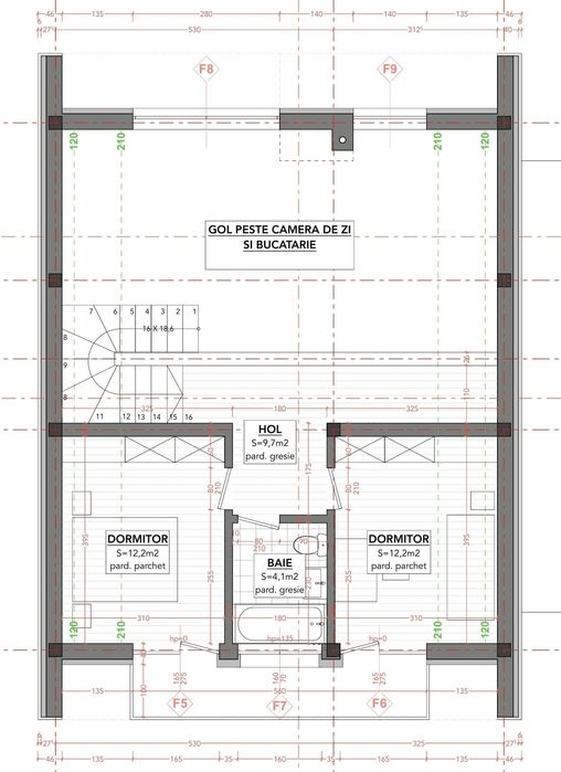 Vând casă la roșu sau semifinisată  P+M , Cătălina