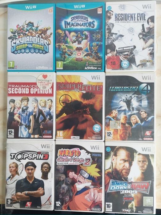 [Wii] Vând 57 jocuri originale pentru Nintendo Wii //poze reale
