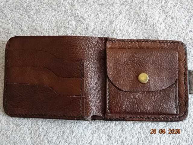 мъжки портфейл /естествена кожа/ ръчна изработка