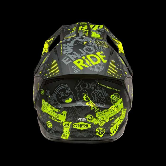 Каска O'NEAL 1SERIES VIBRANT Black/Neon Yellow V.26