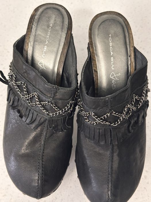 Кожанные итальянские Сабо!