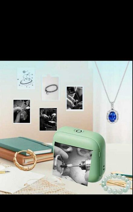 Чёрно-белый мини термопринтер для печати