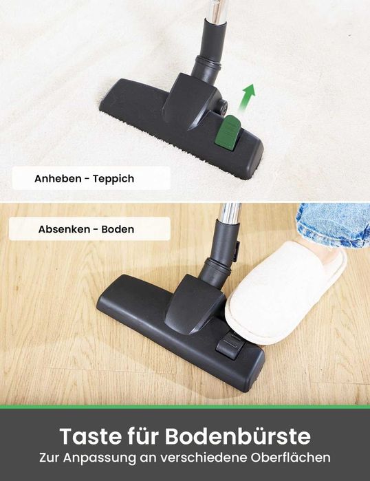 Прахосмукачка Vexilar, 5 в 1, 600W, 28 Kpa, 7-метров кабел, лека