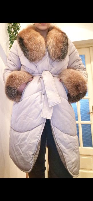 Geaca de fas cu blana naturala