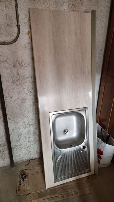 Blat pentru bucătărie complet 1 70 m cu chiuveta și baterie