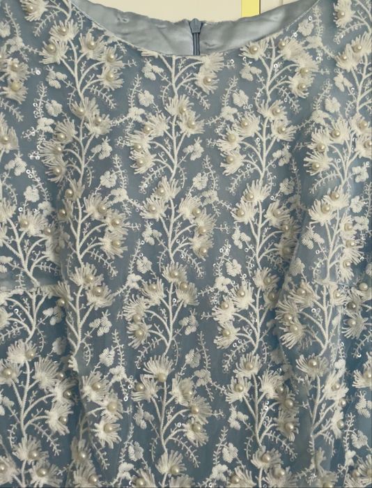 Небесно-голубое, вечерное платье • Новый • Размер M