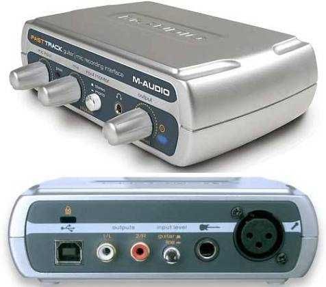 Interfață audio USB M-Audio Fast Track – 24-bit/48 kHz – XLR  - Garantie 1 AN!