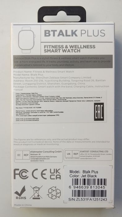 Смарт-часы Zeblaze Btalk Plus