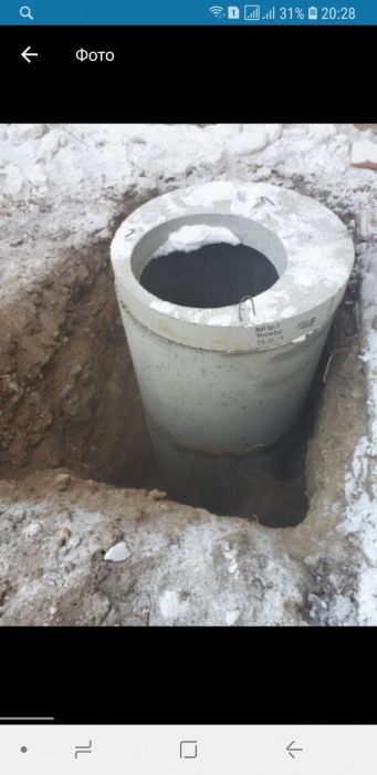 Монтаж колодцев + септик