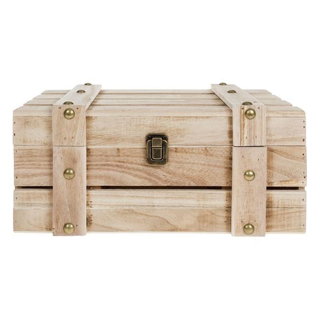 Дървена щайга за 2бр бутилки