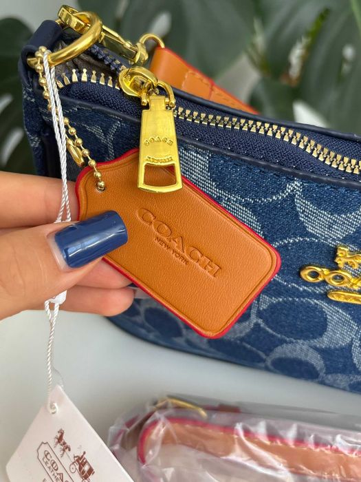 Geanta Coach Terry denim