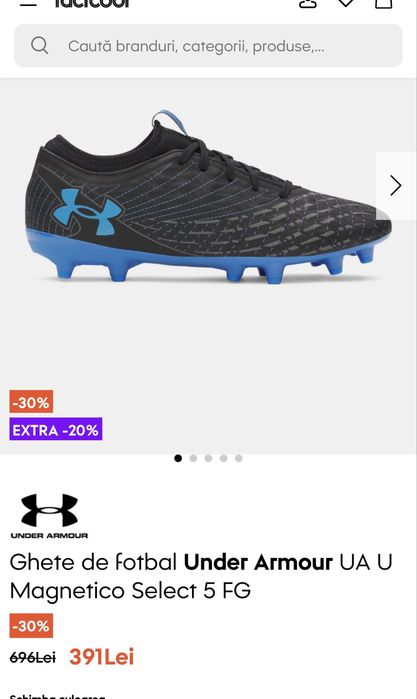 Ghete fotbal Under Armour Magnetico