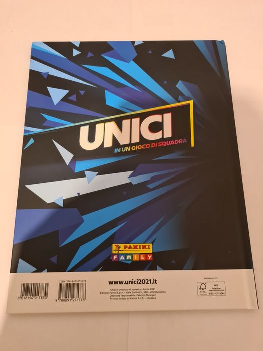 Album UNICI Cartonat + set complet de stickere Panini Curier inclus