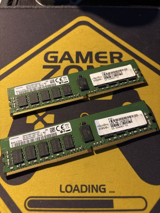 Сервереая ОЗУ DDR4 2*8gb ECC REG